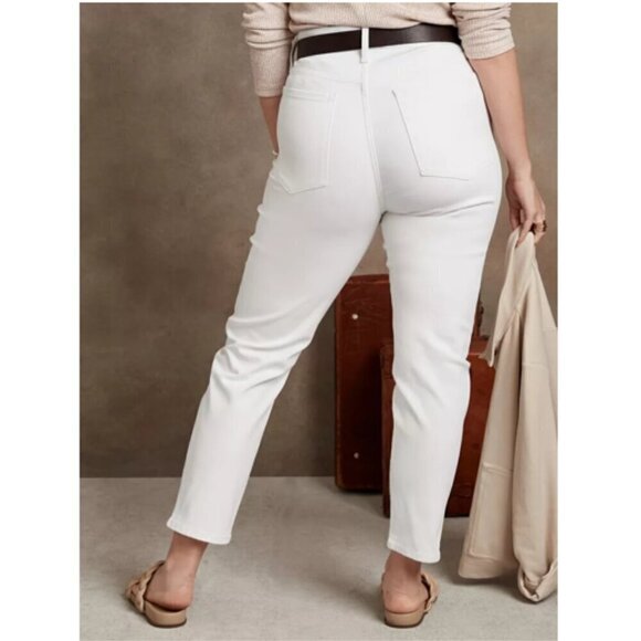 Banana Republic Ultra High Rise Slim Jeans White Stretch Ankle 26/2 TALL RT$109 - Picture 5 of 12